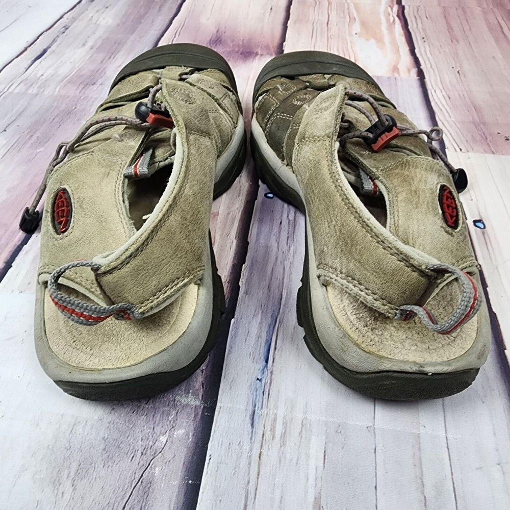 Keen Olive Green Brown Closed-Toe Hiking Sandals - Picture 6 of 8